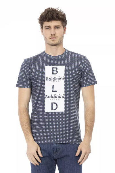 Baldinini Trend Graues Baumwoll-T-Shirt
