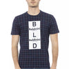 T-shirt homme en coton bleu tendance Baldinini