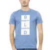 T-shirt homme en coton bleu clair Baldinini Trend