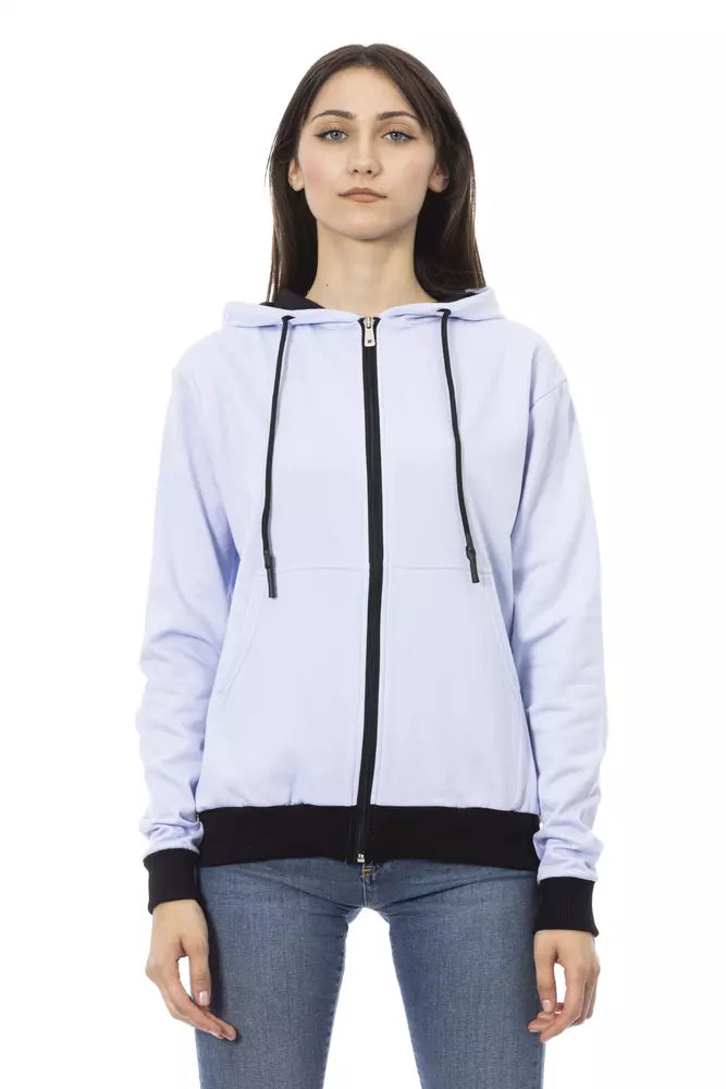 Baldinini Trend Lila Baumwoll-Sweatshirt