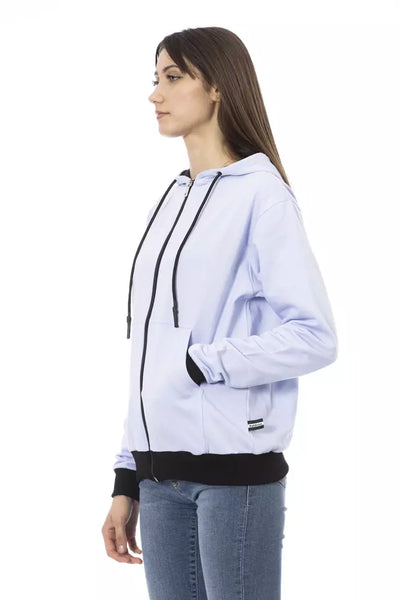 Baldinini Trend Lila Baumwoll-Sweatshirt