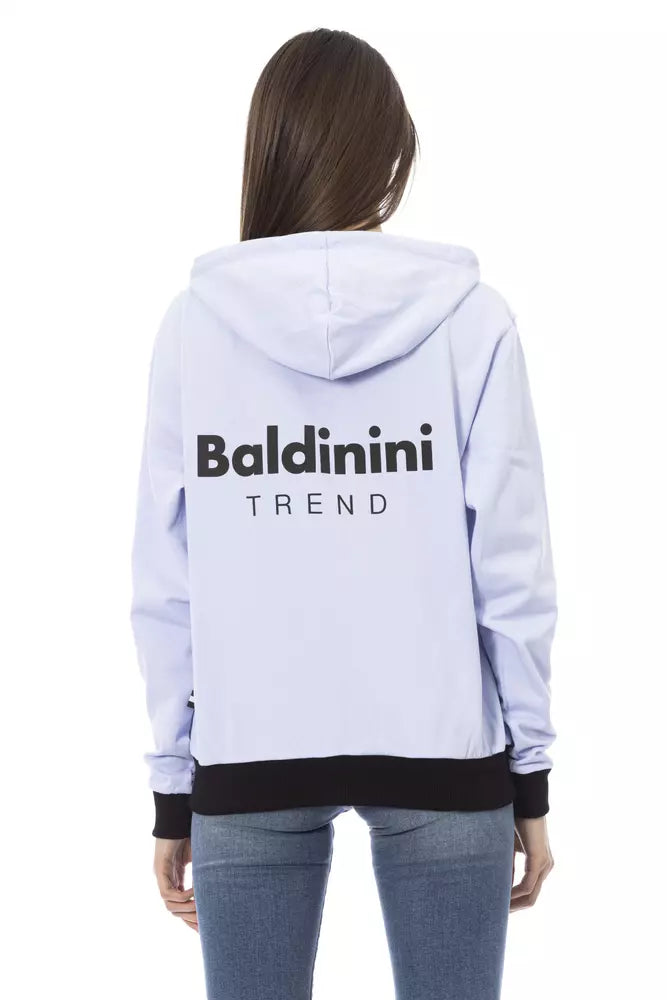 Baldinini Trend Lila Baumwoll-Sweatshirt