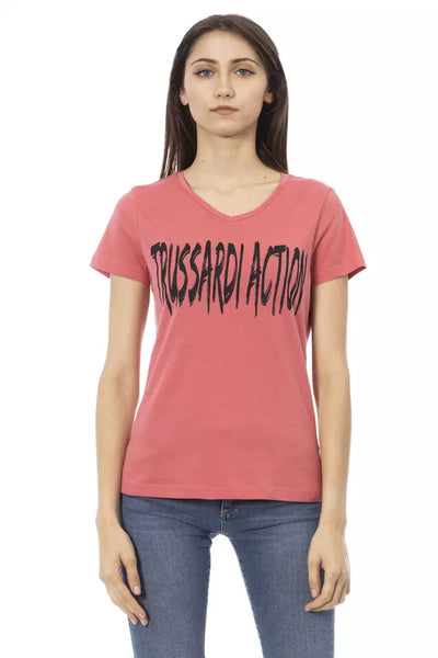Trussardi Action Mehrfarbiges Baumwoll-T-Shirt