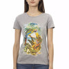 Trussardi Action Gray Cotton Women T-Shirt