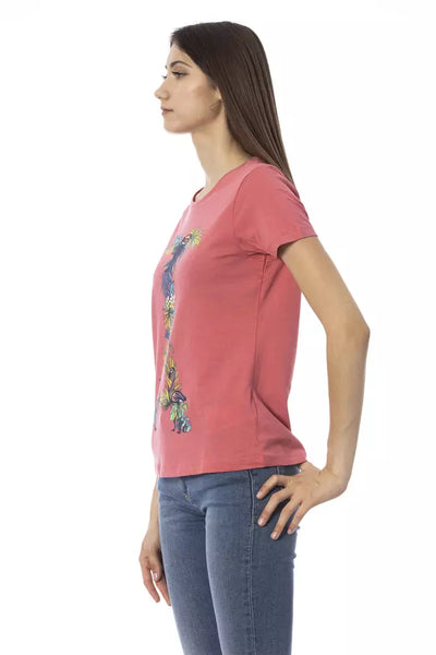 Trussardi Action Fuchsia Baumwoll-Tops &amp; T-Shirts