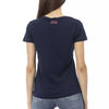 Trussardi Action Blaues Baumwoll-T-Shirt