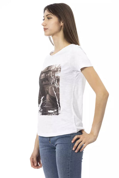 Trussardi Action Weißes Baumwoll-T-Shirt