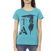 Trussardi Action Hellblaues Baumwoll-T-Shirt