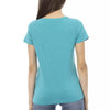 Trussardi Action Hellblaues Baumwoll-T-Shirt