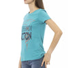 Trussardi Action Light Blue Cotton Women T-Shirt