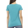 Trussardi Action Light Blue Cotton Women T-Shirt