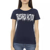 Trussardi Action Blaues Baumwoll-T-Shirt