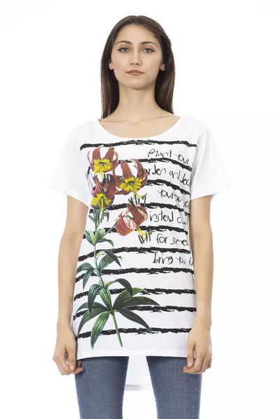 Trussardi Action Weißes Baumwoll-T-Shirt