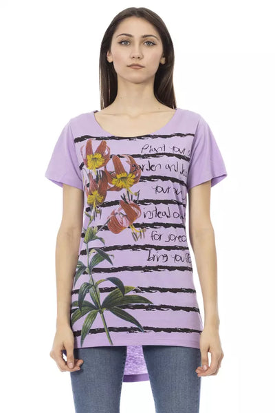 Trussardi Action Lila Baumwoll-T-Shirt