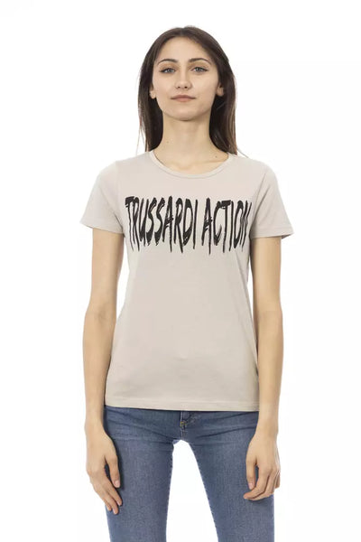 Trussardi Action Beige Baumwoll-T-Shirt