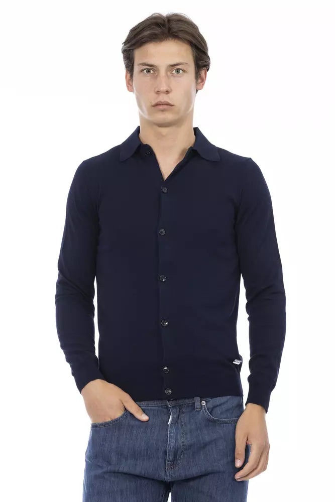 Chemise homme en coton bleu tendance Baldinini