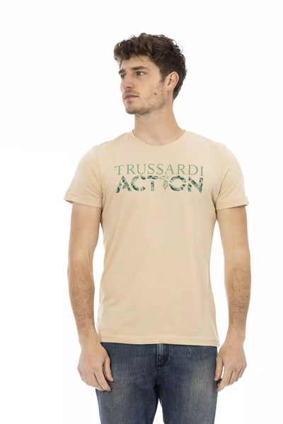 T-shirt Trussardi Action en coton beige pour homme