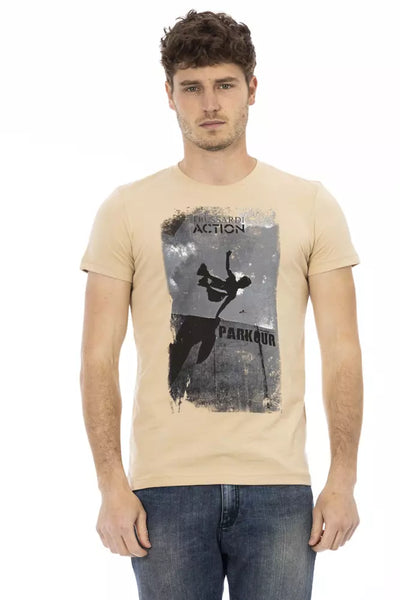 T-shirt Trussardi Action en coton beige pour homme