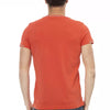 Trussardi Action Orange Cotton Men V-Neck T-Shirt