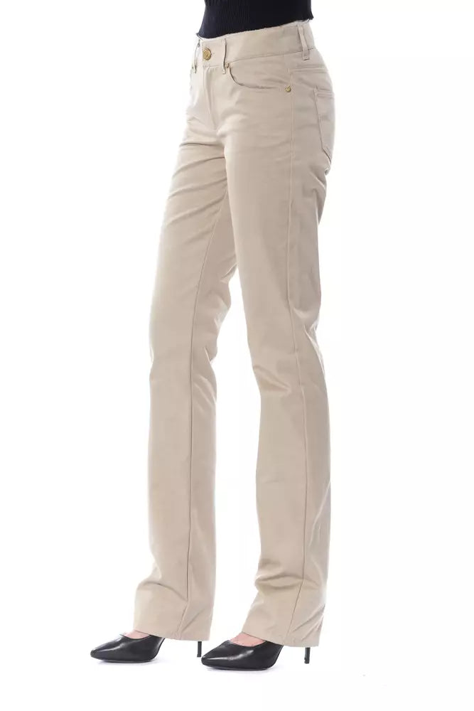 BYBLOS Beige Baumwollhose