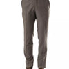 Uominitaliani Gray Wool Mens Suit Pant