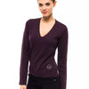 Montana Blu Purple Wool Women Sweater