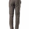 Uominitaliani Gray Wool Mens Suit Pant