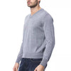 Pull homme en laine mérinos grise de la collection couture italienne Billionaire