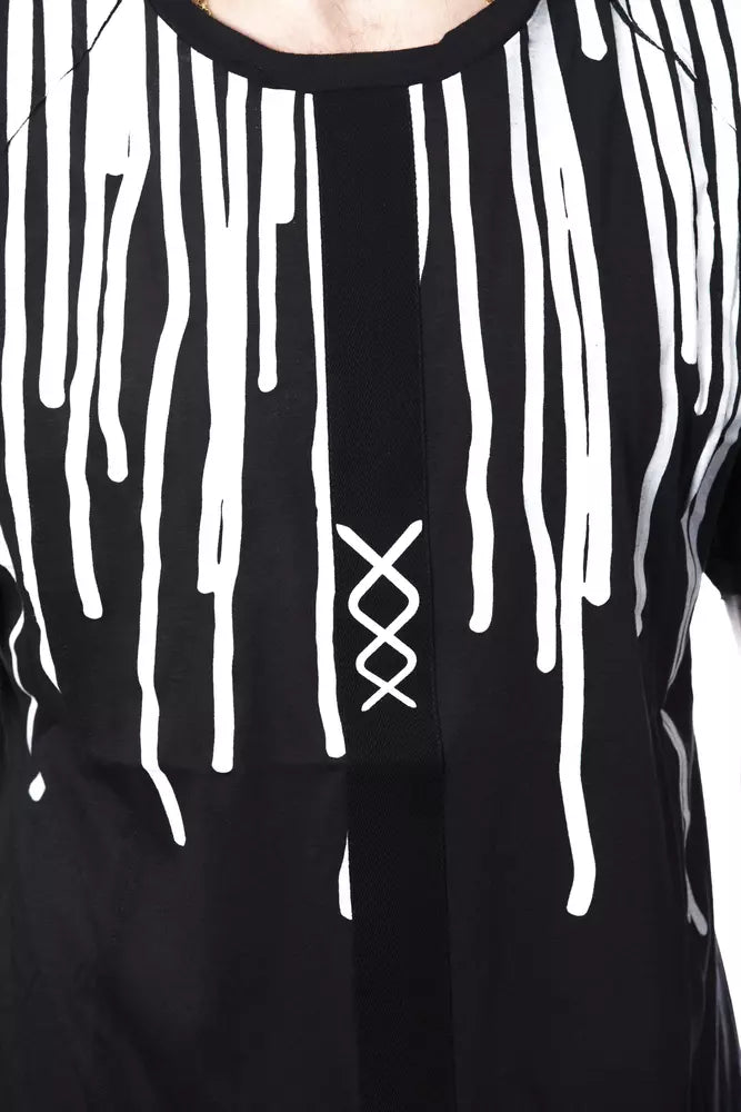 Schwarzes Baumwoll-T-Shirt von Nicolo Tonetto