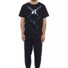 T-shirt homme en coton noir Nicolo Tonetto