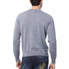 Pull homme en laine mérinos grise de la collection couture italienne Billionaire