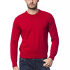 Milliardärs-Pullover aus italienischer Haute Couture, roter Merinowollpullover