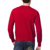 Milliardärs-Pullover aus italienischer Haute Couture, roter Merinowollpullover