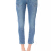Ungaro Fever Light Blue Cotton Women Capri Jeans