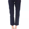 Ungaro Fever Blue Cotton Women Capri Jeans