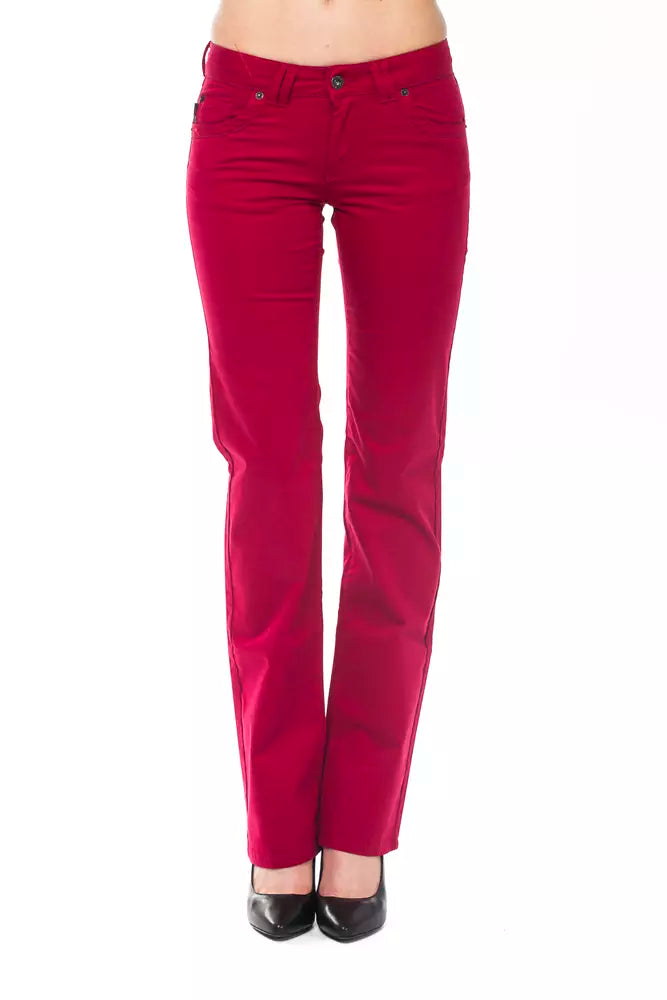 Pantalon femme Ungaro Fever en coton rouge