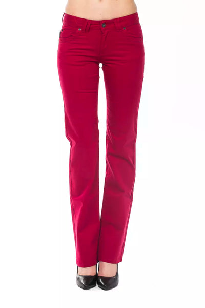 Ungaro Fever Red Cotton Women's Pants