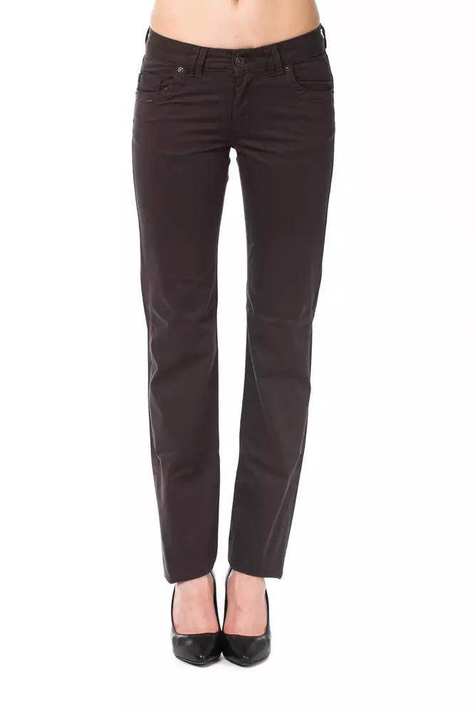 Pantalon en coton marron Ungaro Fever pour femme