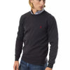 Pull homme en laine mérinos gris Uominitaliani