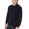 Pull homme en laine mérinos bleu Uominitaliani