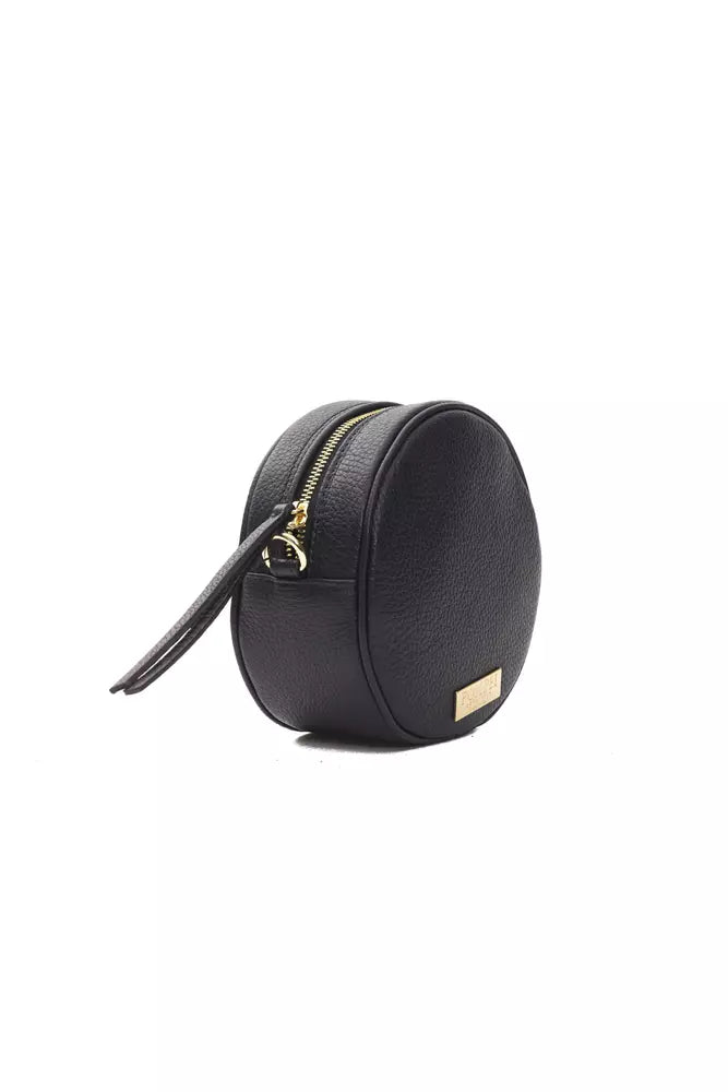 Pompei Donatella Graue Leder Damen Umhängetasche