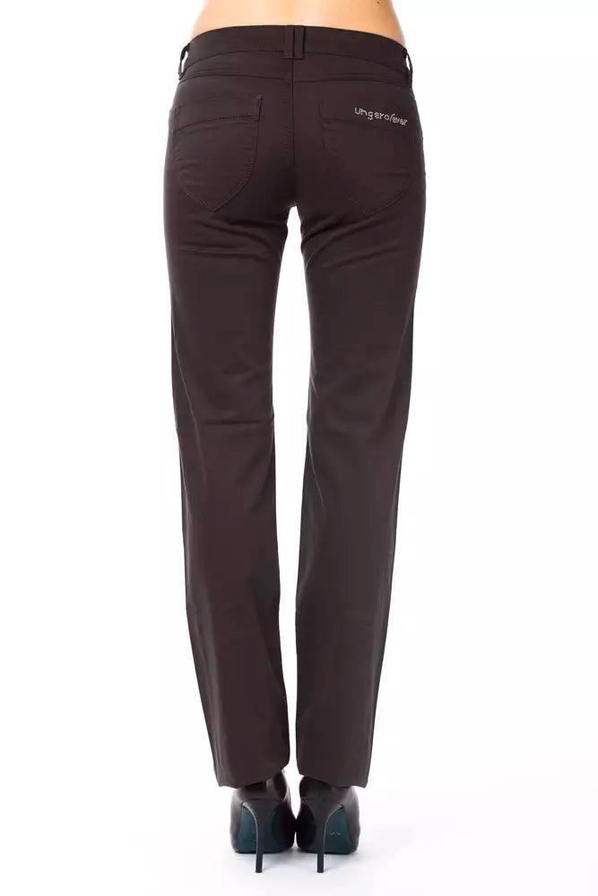 Pantalon en coton marron Ungaro Fever pour femme
