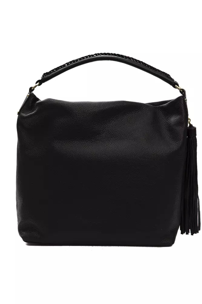 Sac à bandoulière Pompei Donatella en cuir noir pour femme