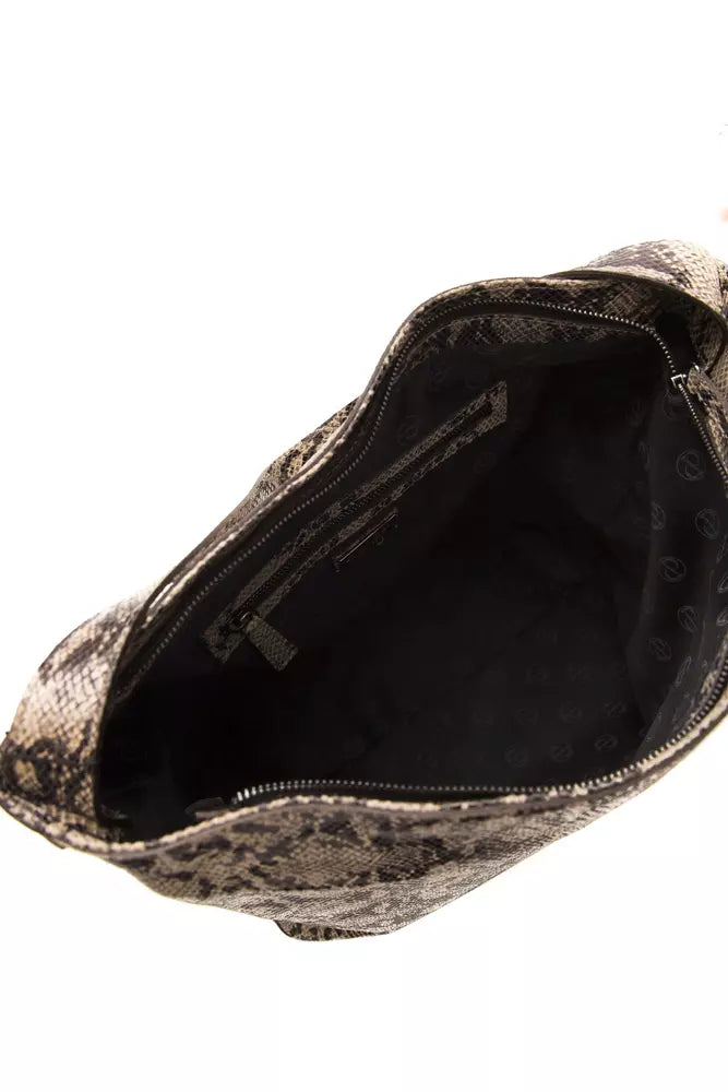 Pompei Donatella Schultertasche aus braunem Leder