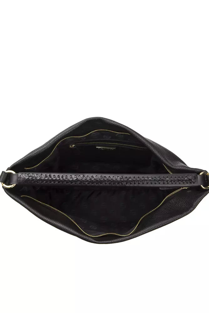 Sac à bandoulière Pompei Donatella en cuir noir pour femme