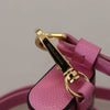 Dolce & Gabbana Pink Black Leather Strap Gold Metal Logo Airpods Case