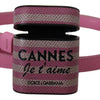 Dolce & Gabbana Pink Black Leather Strap Gold Metal Logo Airpods Case