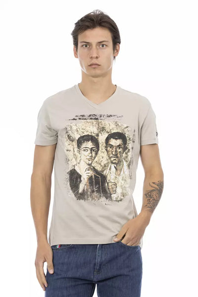 T-shirt Trussardi Action en coton beige pour homme