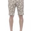 PT Torino Beige Cotton Men Bermuda Shorts
