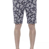 PT Torino Blue Cotton Men's Bermuda Shorts